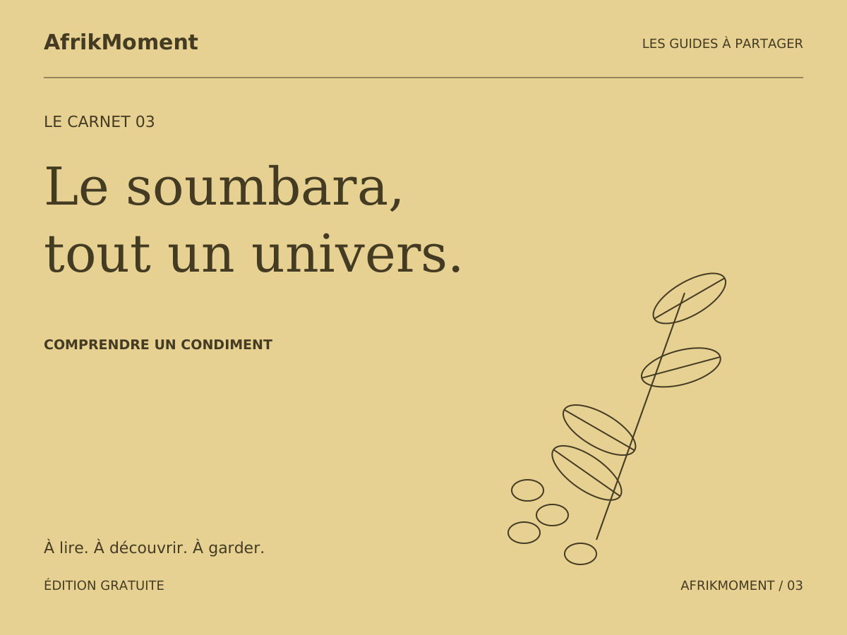 Couverture graphique du guide AfrikMoment : Le soumbara : découverte